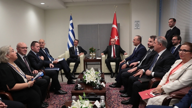 Cumhurbaşkanı Erdoğan Kitarovic, Miçotakis ve Babis ile görüştü